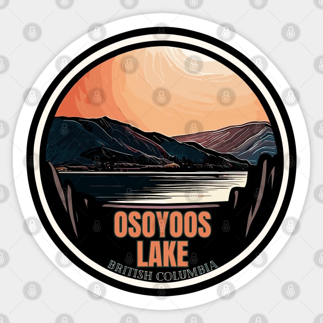 Osoyoos Lake Sticker by TomFrontierArt